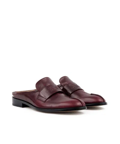 Mm6 Maison Margiela Loafer-style Mules In Red