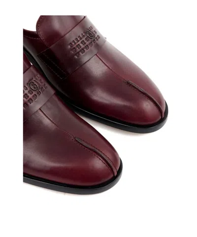 Mm6 Maison Margiela Loafer-style Mules In Red