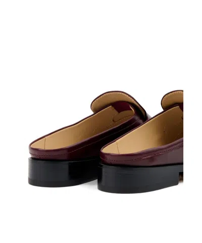 Mm6 Maison Margiela Loafer-style Mules In Red