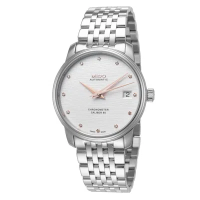 Mido Baroncelli Women's 34mm Automatic Watch In Metallic