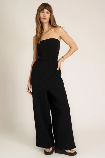 Project Social T Ruby Textured Jumpsuit In Black