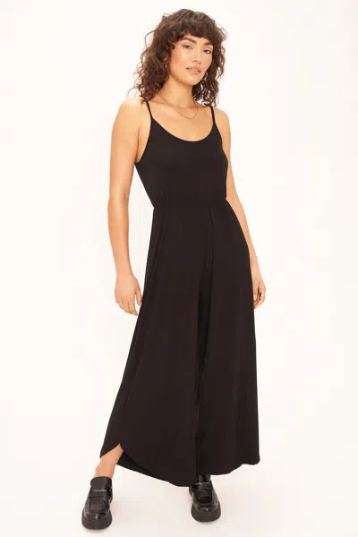 Project Social T Genesis Twist Back Jumpsuit In Black