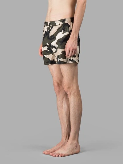 Shop Valentino Camouflage Swimshorts