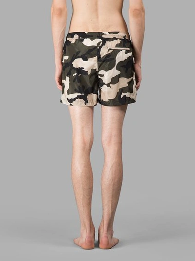 Shop Valentino Camouflage Swimshorts