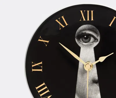Fornasetti Graphic Eye-motif Clock In Multi