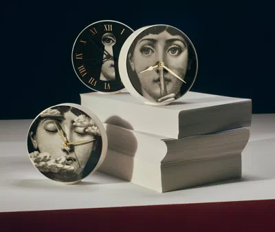Fornasetti Graphic Eye-motif Clock In Multi