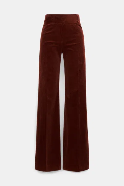 Dorothee Schumacher Twisted Structure Corduroy Flared Pants In Red
