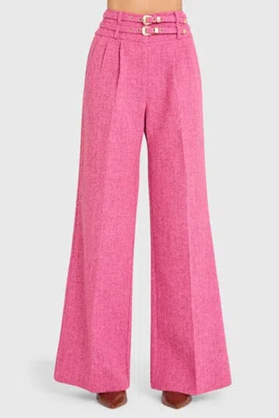 Amanda Uprichard Blythe Pants In Roseberry In Gold