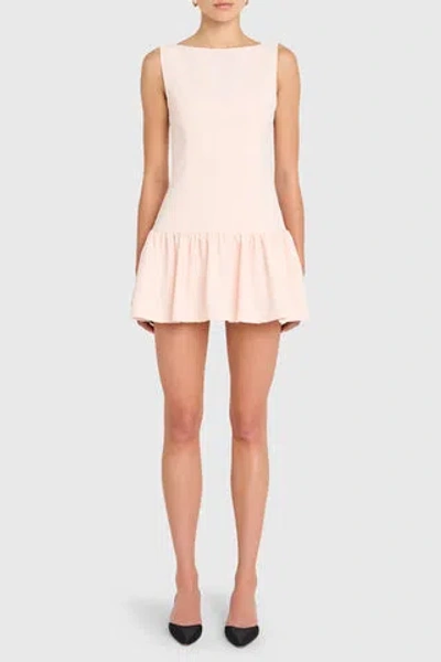Amanda Uprichard Katina Skort Romper In Biscotti In Pink