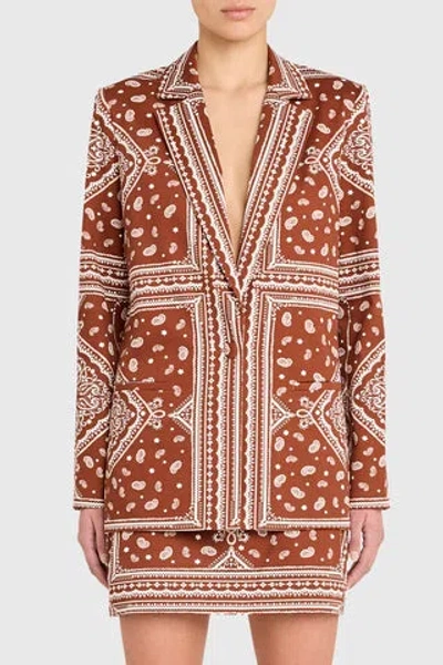 Amanda Uprichard Grady Blazer In Brown