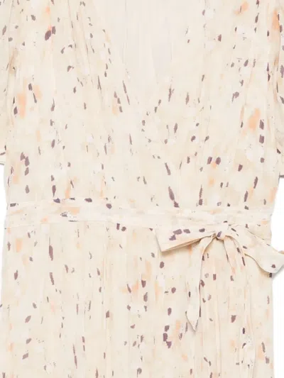 Ba&sh Kris Wrap-print Maxi Dress In Brown