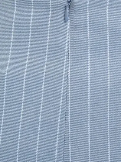 细条纹迷你半身裙