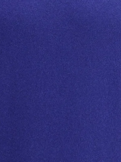 Saint Laurent Blue Cashmere Wool Blend Turtleneck Sweater In Blue