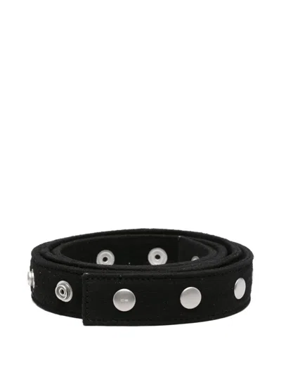 Rick Owens Drkshdw Drkshdw By Rick Owens Fabric Belt In Black