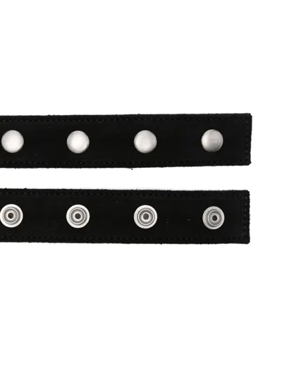 Rick Owens Drkshdw Drkshdw By Rick Owens Fabric Belt In Black