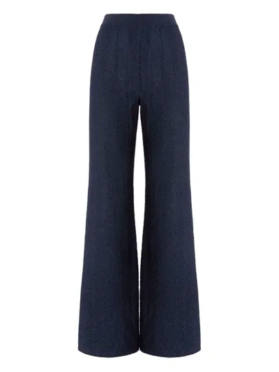 Z字形图案喇叭裤