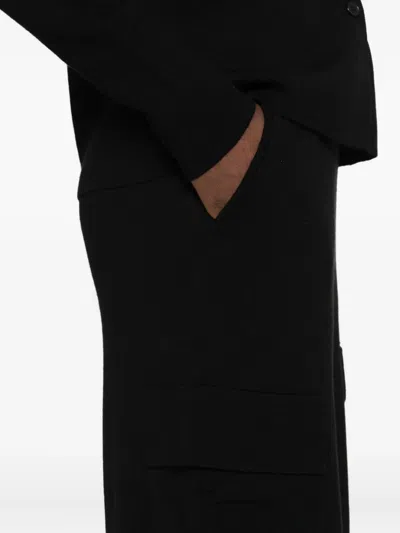 P.a.r.o.s.h Drawstring Pocket Trousers In Black
