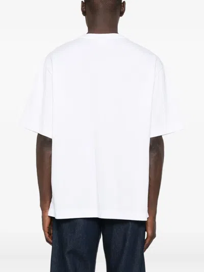 Maison Kitsuné T-shirt With Dressed Fox Embroidery In White