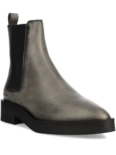 Copenhagen Elastic-panel Pointed-toe Boots In Gray
