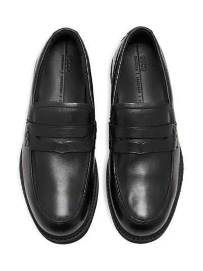 Ecco Leather Penny Loafers In Multi