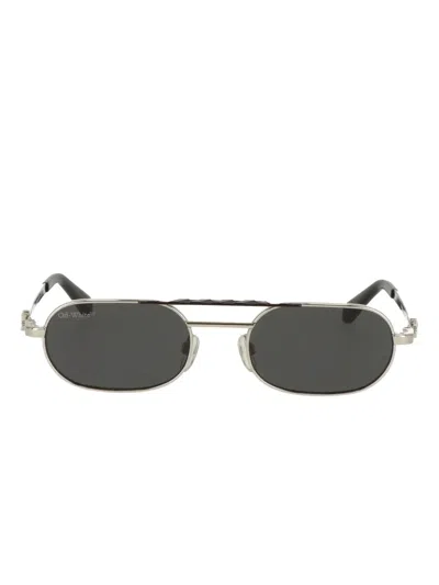 双鼻架圆框太阳眼镜