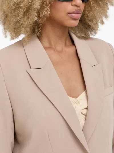 Notes Du Nord Single-breasted Button Blazer In Neutral