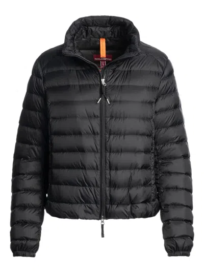 Parajumpers Emilia Down Jacket High Collar Style In Black