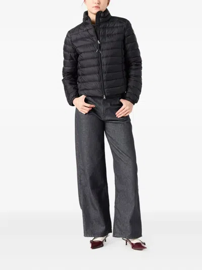 Parajumpers Emilia Down Jacket High Collar Style In Black