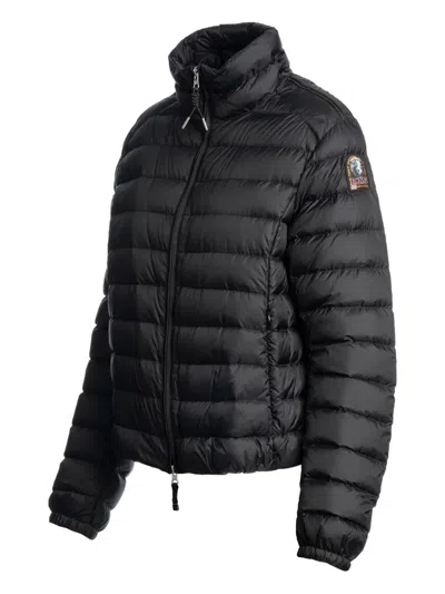 Parajumpers Emilia Down Jacket High Collar Style In Black