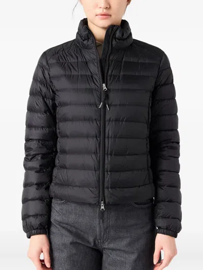 Parajumpers Emilia Down Jacket High Collar Style In Black