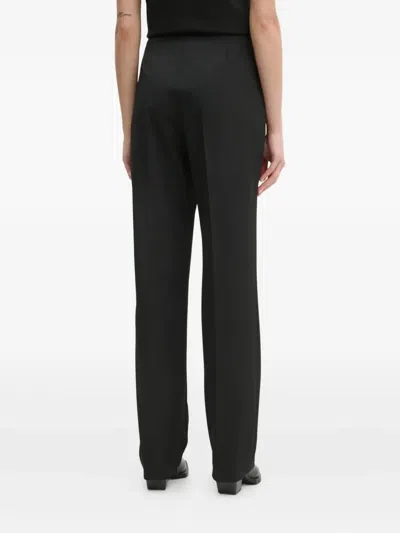 Samsoe & Samsoe Split-hem Trousers In Black