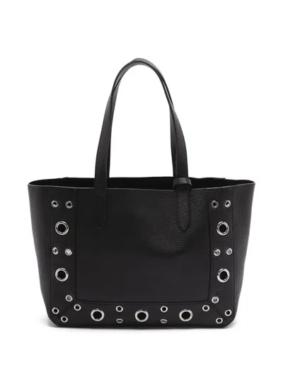Valentino Nellcote Shopper Medium Studded Detailing In Black