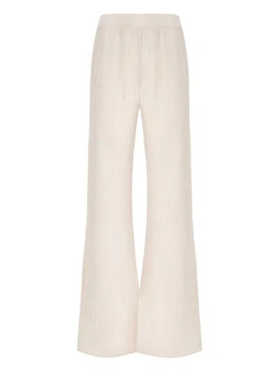 Z字形图案喇叭裤