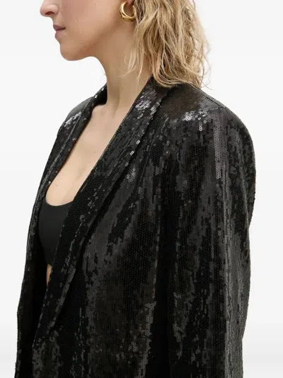 Bruuns Bazaar Daphnebbidaia Sequin-embellished Blazer In Gray