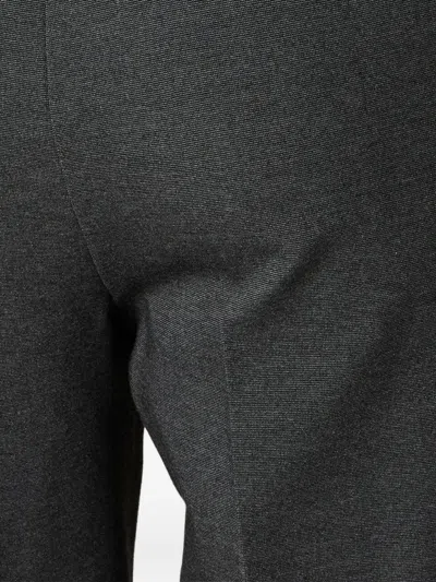 Miu Miu Straight Wool Casual Pants In Gray