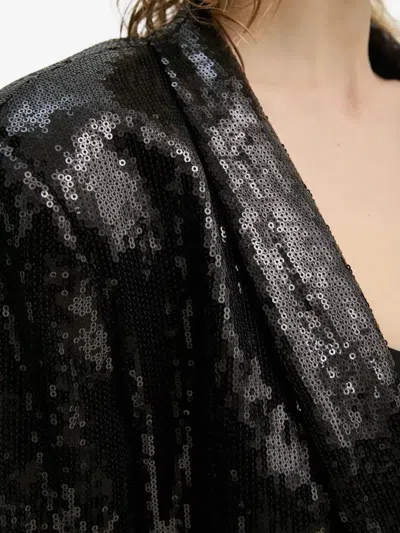 Bruuns Bazaar Daphnebbidaia Sequin-embellished Blazer In Gray