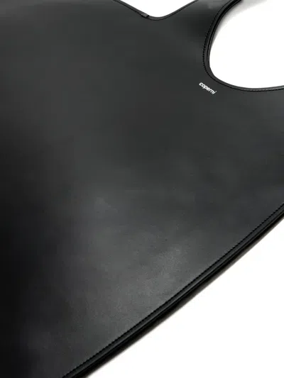 Coperni Baby Heart Leather Crossbody Bag In Black