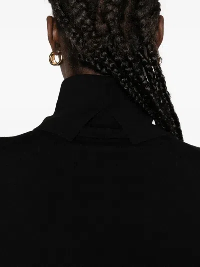 P.a.r.o.s.h Turtleneck Long-sleeve Sweater In Black