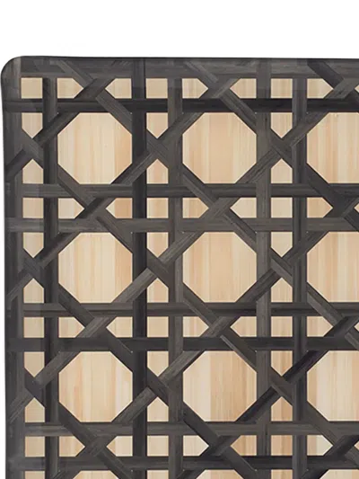 Hestialiving Epoch Geometric-pattern Serving Tray (46 Cm) In Brown