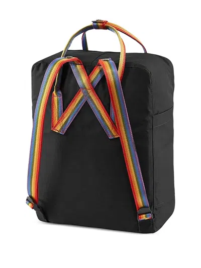 Fjall Raven Kånken Rainbow Backpack In Black