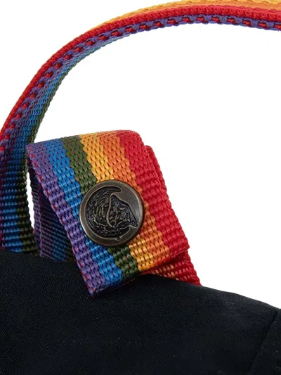 Fjall Raven Kånken Rainbow Backpack In Black