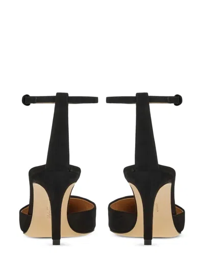 Ferragamo 80mm Leather Pumps In Black