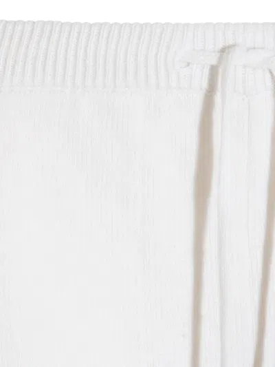 Antonelli Firenze White Pants With Drawstring In White