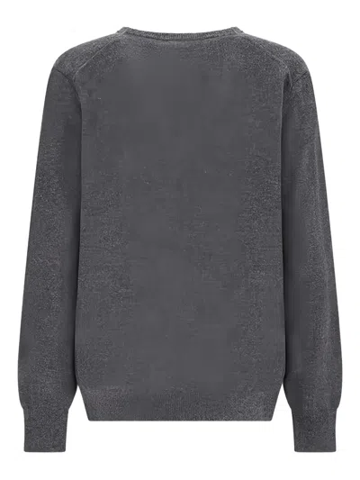 Canessa V-neck Jumper In Gray