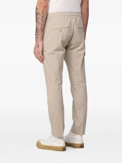 Dondup Tapered Trousers In Neutral