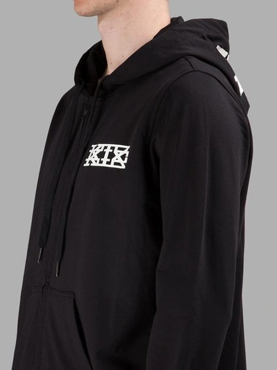 Shop Ktz Men's Black Long Hoodie