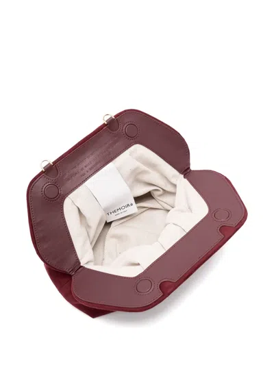 Themoirè Tia Suede Prune Bag In Red