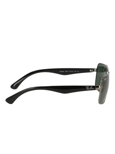 Ray Ban Rectangle-frame Sunglasses In Metallic