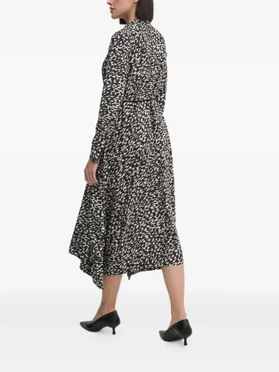 Joop Abstract-print Midi Dress In Multi