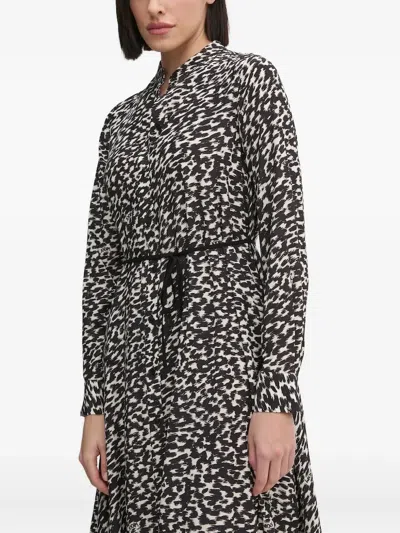 Joop Abstract-print Midi Dress In Multi